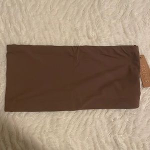 SKIMS XS Umber bandeau bra